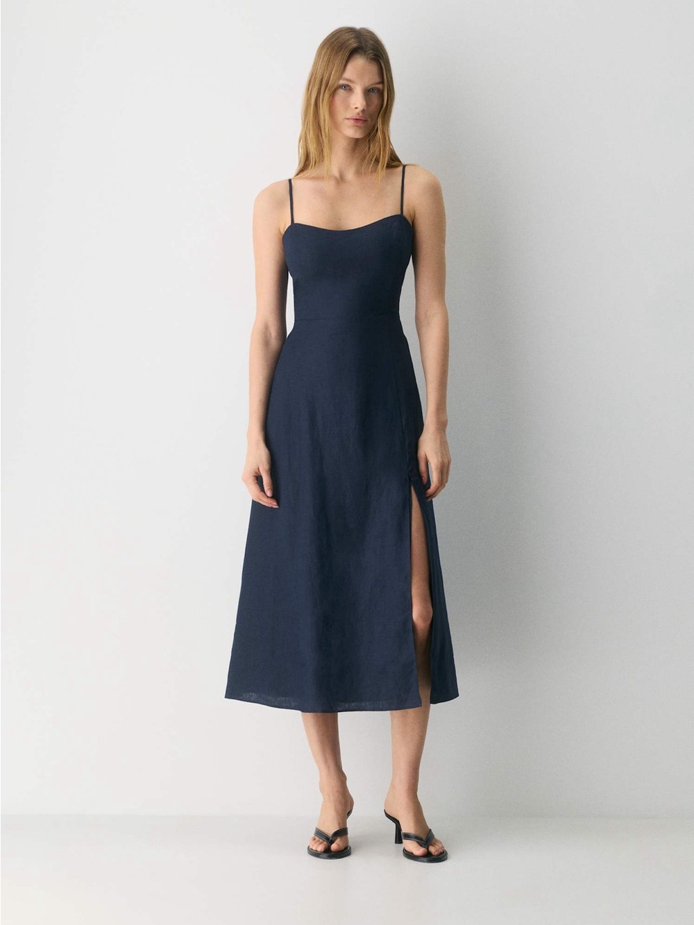 NWT Aritzia Wilfred Barrafina Dress Admiral Navy Size 6